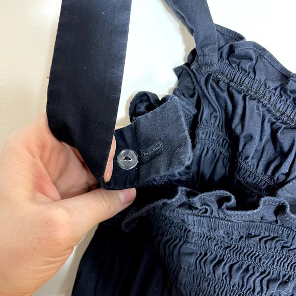 Reformation Black Smocked Maxi Dress LAST CALL - Picture 5 of 7